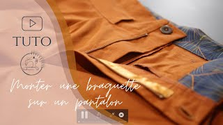 Tuto couture monter une braguette sur un pantalon [upl. by Sadye]