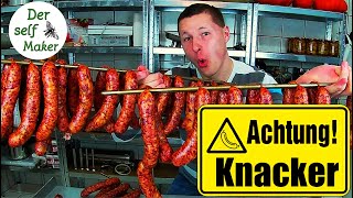 Knacker selber machen Teil1  Knacker ganz einfach herstellen  Wurst selber machen  Der self Maker [upl. by Hugon]