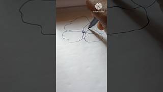 Easy flower tutorial for beginners creativeart satisfying drawing [upl. by Clywd]