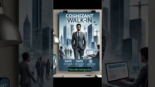 Cognizant WalkIn Interview Fresher  Nov 7 highlights freshers2024 software softwarejobsfresher [upl. by Edlin]