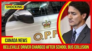 SHOCKING Belleville driver charged after school bus collision Latest Canada News At CTV News [upl. by Wainwright]