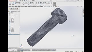 How to Make Knurling  Knurled Head Bolt  Best Engineer [upl. by Akimehs722]