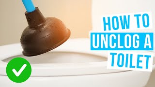 How to UNCLOG A TOILET  Unblock toilet without a plunger [upl. by Charita]