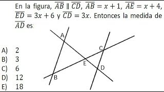 Geometría  Trazos proporcionales y Teorema de Thales  Problema 16 [upl. by Brabazon178]