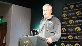 Kirk Ferentz reacts to Iowa footballs loss to Michigan State [upl. by Lorry]