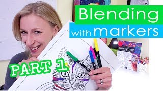 How to Blend with Markers  Tip to Tip Blending  Part 1 [upl. by Ailaht]