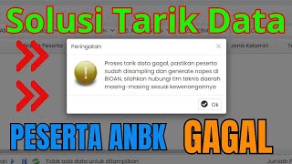 Solusi peserta anbk tidak bisa di tarik dari BIO AN [upl. by Enehs]