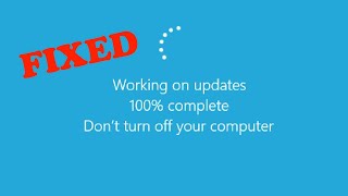 How to Fix the “Windows Updates Stuck at 100” Issue in Windows 10 [upl. by Calendre]