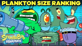 Every Plankton Ranked By Size 👁📏  SpongeBob [upl. by Methuselah926]