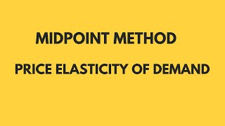 The mid pointMethod in Urdu English MicroEconomics MacroEconomics price elasticity of demand [upl. by Ahsenyl591]