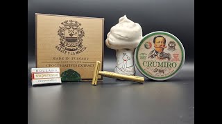 Abbate y La Mantia quotCrumiroquot Shave Soap  Aylsworth Kopparkant Razor [upl. by Nickolas]