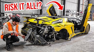 I FOUND A WRECKED LAMBORGHINI AVENTADOR SV AT AUCTION [upl. by Lazar894]