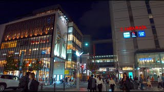 【福岡】夜の天神散歩Tenjin at night 【4K HDR】 [upl. by Zannini]