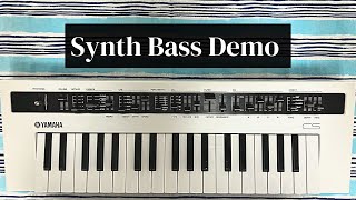 Yamaha Reface CS Synth Bass Demo [upl. by Bronwen]