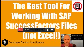 The Best Tool For Working With SAP SuccessFactors Files [upl. by Fletch708]