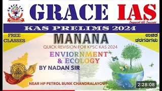 Environment and Ecology Classes Part 1 by Nandan sir at Grace Ias [upl. by Enelam]