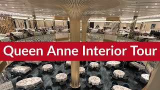 Queen Anne Exclusive Tour First Walkthrough of Cunard’s New Cruise Ship [upl. by Zsa Zsa]