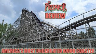 Predator Review Six Flags Darien Lake Dinn Wood Coaster  Americas Most Underrated Wood Coaster [upl. by Khano]