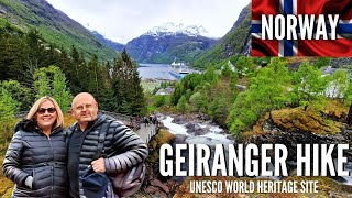 Geiranger Norway Walking Tour and Hike  Unesco World Heritage Site [upl. by Attenna]