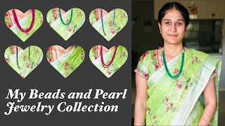 My Latest Beads Necklace DesignsIndian Beads JewelryTrendy Beads Collection [upl. by Nerred]