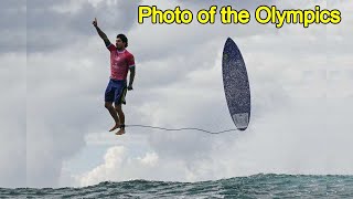 Surfer Gabriel Medinas Viral quotPicture of the Olympicsquot [upl. by Hillard]