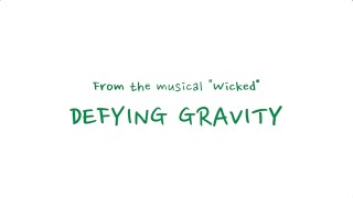 Original Key Instrumental Defying Gravity From the musical quotWickedquot Piano Instrumental [upl. by Attezi]