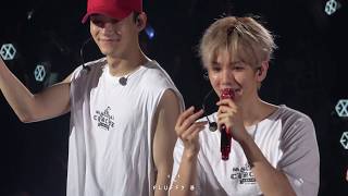 4K 180608 엑소 첸백시 EXOCBX Magical Circus in Osaka  Ending Ment  Baekhyun 백현 Focus 직캠 [upl. by Ennahtebazile]