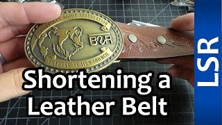 Shortening a Leather Belt [upl. by Gnehc]