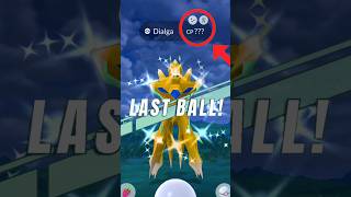 When do Last Ball Challenge with  Shiny Legendary 😳 Pokemon go [upl. by Eltsryk290]