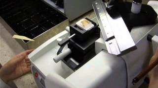 Sliding Microtome cutting [upl. by Eisiam301]