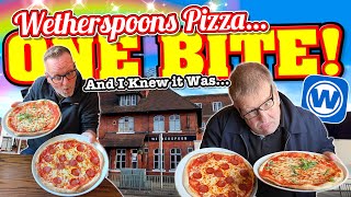 WETHERSPOONS PIZZA Review One Bite and I Knew it Was [upl. by Nisay913]