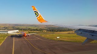 Boeing 737800  Ultra Smooth early morning approach and landing at Lanseria International Airport [upl. by Ashling363]