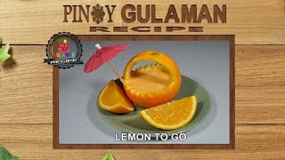 ORANGE TO GO Pinoy Gulaman Recipe [upl. by Ahsen]