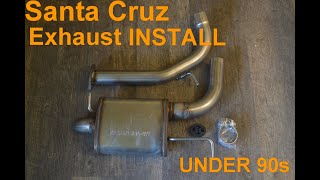 Hyundai Santa Exhaust Cruz Axleback Exhaust Install EASY [upl. by Latreese]