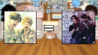 BJ Alex reacts to Jiwon as Jungkook and Dong gyun as Jimin  nightstar [upl. by Enimasaj]