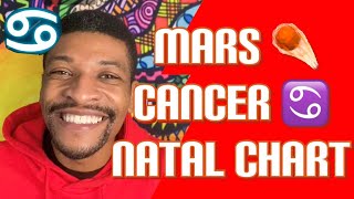 Mars ☄️Cancer ♋️ Birth Natal Chart [upl. by Enwahs816]