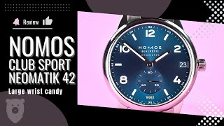 Nomos Club Sport Neomatik 42  Large Wrist Candy [upl. by Teufert]