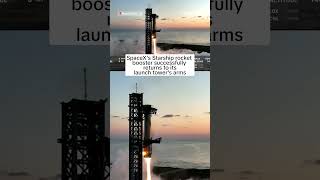 Space X booster returns to its launch towers arms [upl. by Derraj]