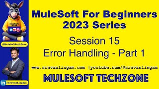 Session 15  Error Handling in Mule 4 Mulesoft Part 1 sravanlingam MuleSoft for Salesforce [upl. by Arnie344]