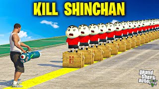 Franklin vs 1000 Shinchan 😡 in Gta 5  Happy Gamer [upl. by Nnave497]