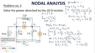 NODAL ANALYSIS Example No 2 circuit with two independent current sources [upl. by Kasevich]