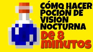 👉Como HACER poción de Visión Nocturna en Minecraft 121 [upl. by Ocnarfnaig]