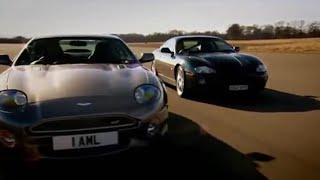 Jaguar XKRR v Aston Martin DB7  Top Gear [upl. by Ainaj186]