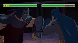 Batman vs Shredder Both Fightswith healthbars [upl. by Federico9]