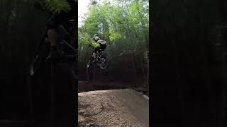 MTB💥Massive gap at Rogate Bikepark mtb mtbbike bike mtbjump mtblife jump trail bikepark [upl. by Morentz]