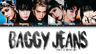 KARAOKE NCT U 엔씨티 유 Baggy Jeans  6 members You as member Color Coded Lyrics [upl. by Castera]