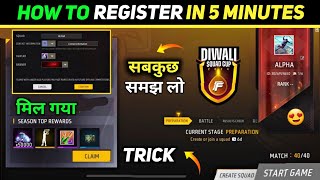 Diwali Squad Cup Event 😍  50000 Diamonds Kaise Milega  30000 Diamonds Emote amp Gloo wall Trick [upl. by Whitcomb350]