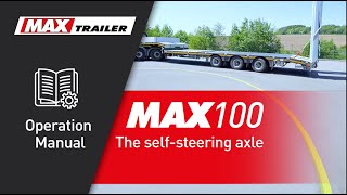 MAX100 operation manual the selfsteering axle [upl. by Macpherson]