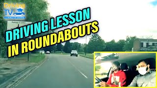 DRIVING LESSON CAR IN ROUNDABOUTS Giving Driving Lesson In Roundabouts [upl. by Waxler334]