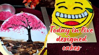 very simple and easy cake designs with less ingredientsno nozzle design ideas [upl. by Giuseppe]